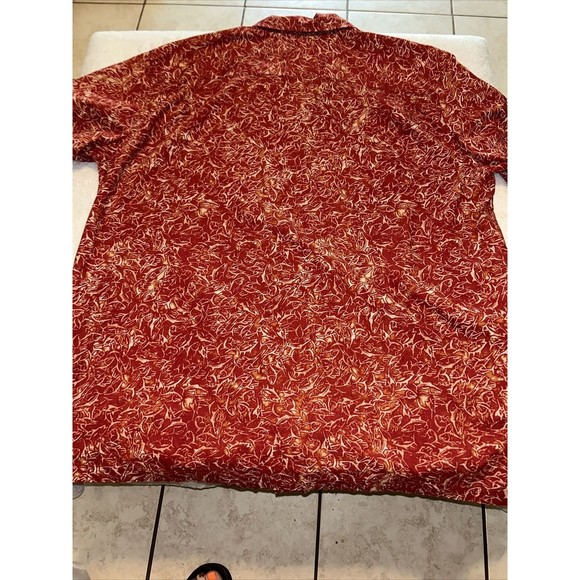 Columbia Fish  Print Button Up. Size Xl.  EUC.  Red - Picture 5 of 5